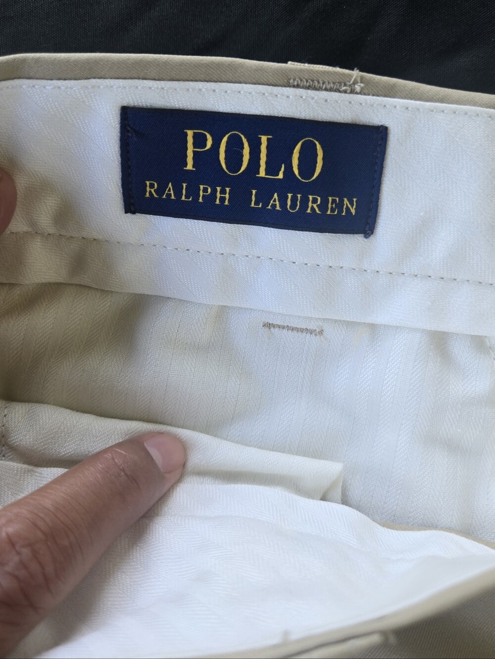 Ralph Lauren Khaki Flat-Front Shorts Excellente Conditions - Picture 3 of 7